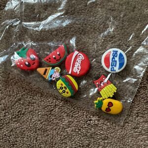 8 pcs shoe charms